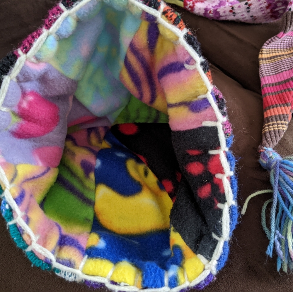 Funky Upcycled hat - Picture 3 of 6